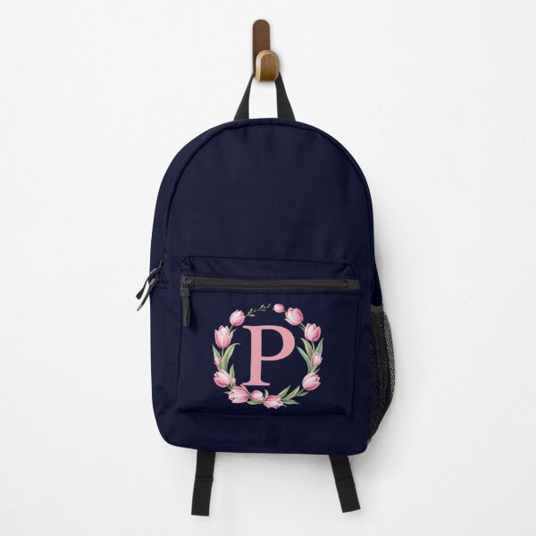 Item preview, Letter P Floral Monogram with Pink Tulips designed and sold by roxysnextgenart.