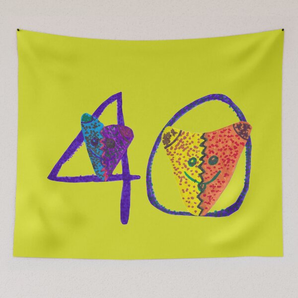 Item preview, 40th Birthday Number 40 with Heart designed and sold by nimbfeja.