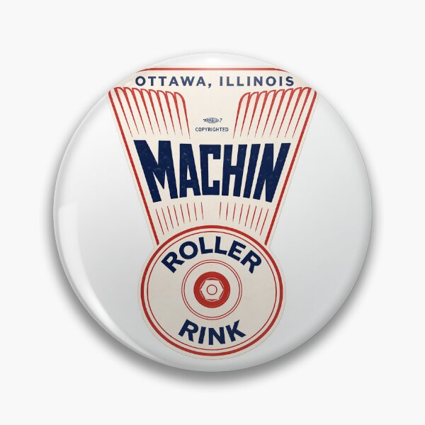 Item preview, Machin Roller Rink Ottawa Illinois Roller Skating Rink Sticker Decal Label designed and sold by tislord.