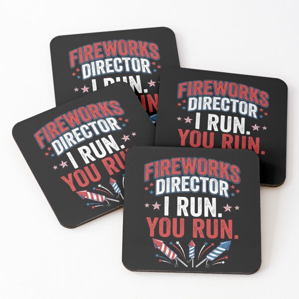 Item preview, Fireworks-Director-I Run-You-Run-Patriotic-4th-Of-July-Humor designed and sold by SofenArt.