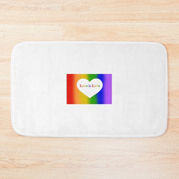 Item preview, Love is love - rainbow pride heart LGBTQ Equality design designed and sold by klebtgut.