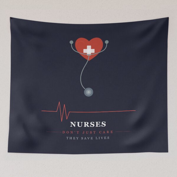 Item preview, Nurse Life T-Shirt – Funny Nursing Gift for Registered Nurse RN – Heartbeat Stethoscope Tee designed and sold by RedoneDesignART ⭐⭐⭐⭐⭐.