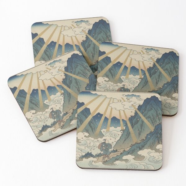 Item preview, Mountain Climber Spirit - Ukiyo-e Ganbaru Art designed and sold by UkiyoExplained.
