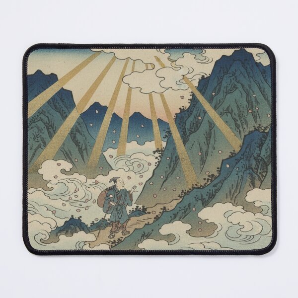 Item preview, Mountain Climber Spirit - Ukiyo-e Ganbaru Art designed and sold by UkiyoExplained.