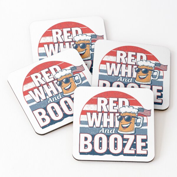 Item preview, Red White And Booze – Flag Day Party designed and sold by KapiPrint.