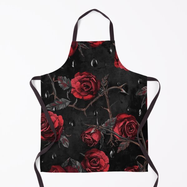 Item preview, The Weeping Crown - Dark Gothic Rose & Thorn Seamless Pattern designed and sold by kabucino.