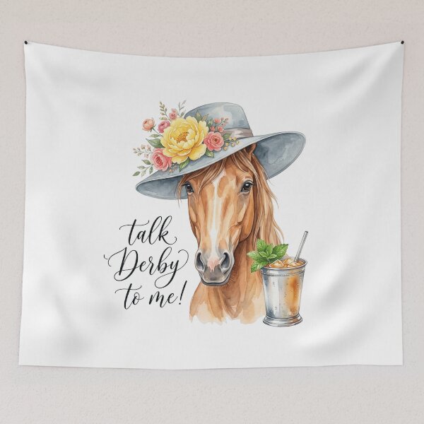 Item preview, Talk Derby To Me! Kentucky Derby Horse Racing Fan Equestrian designed and sold by SofenArt.