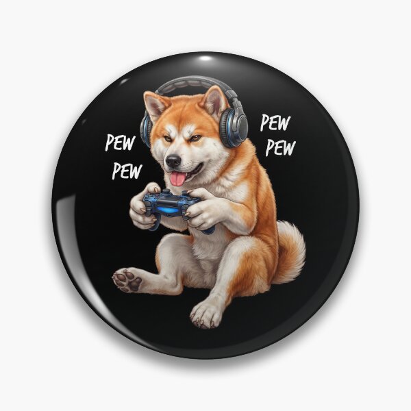 Item preview, Gaming Akita Gamer Videogaming Dog Lover designed and sold by TerryConnells.