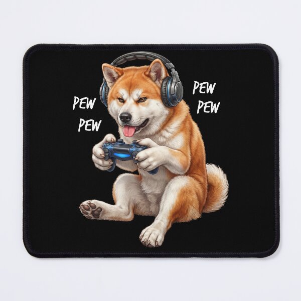 Item preview, Gaming Akita Gamer Videogaming Dog Lover designed and sold by TerryConnells.