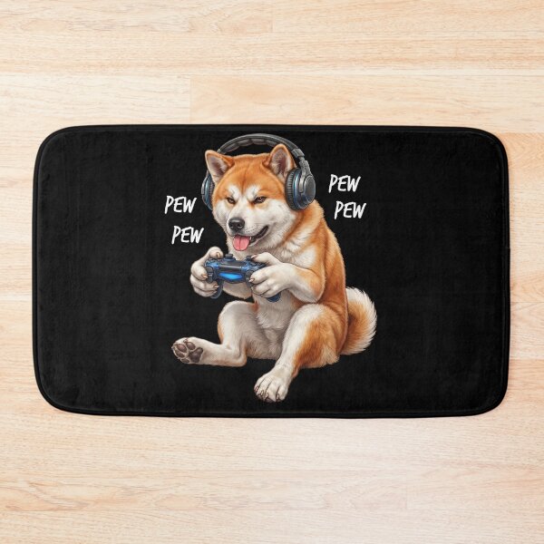 Item preview, Gaming Akita Gamer Videogaming Dog Lover designed and sold by TerryConnells.