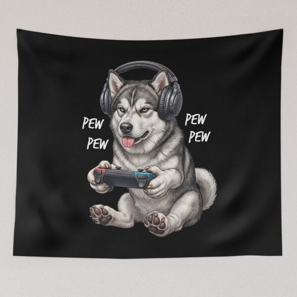 Item preview, Gaming Alaskan Malamute Gamer Videogaming Dog Lover designed and sold by TerryConnells.