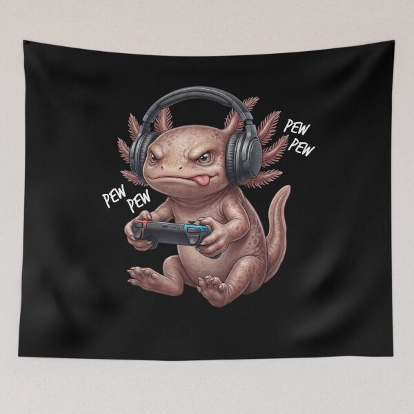 Item preview, Gaming Axolotl Gamer Videogaming Animal Lover designed and sold by TerryConnells.