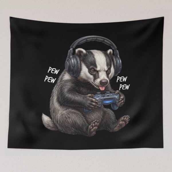 Item preview, Gaming Badger Gamer Videogaming Animal Lover designed and sold by TerryConnells.