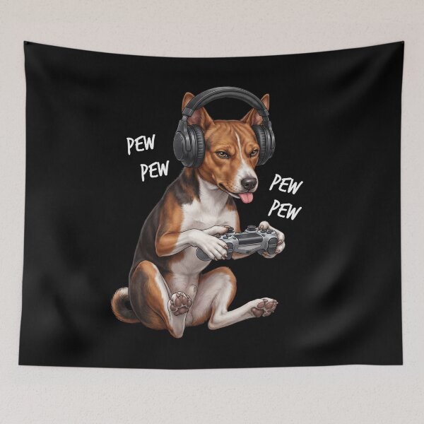 Item preview, Gaming Basenj Gamer Videogaming Dog Lover designed and sold by TerryConnells.