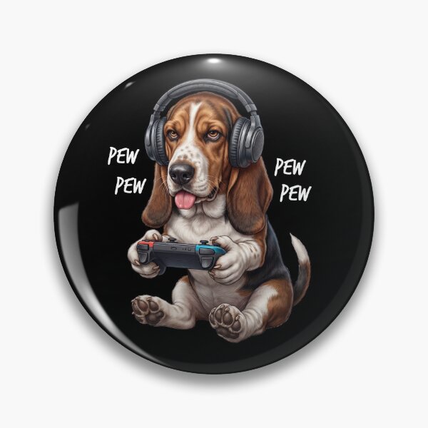 Item preview, Gaming Basset Hound Gamer Videogaming Dog Lover designed and sold by TerryConnells.