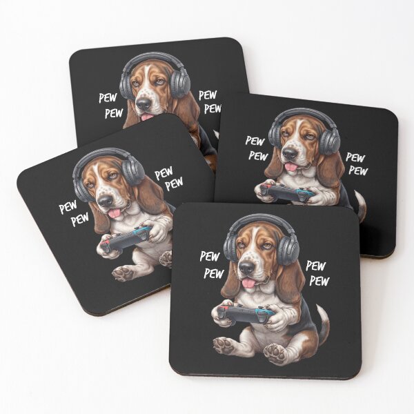 Item preview, Gaming Basset Hound Gamer Videogaming Dog Lover designed and sold by TerryConnells.