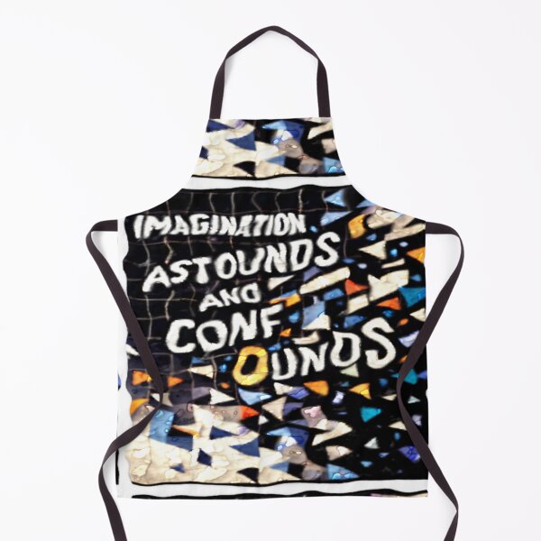 Item preview, imagination astounds ab glass colorful geometric typographic abstract designed and sold by SmashingDeals.