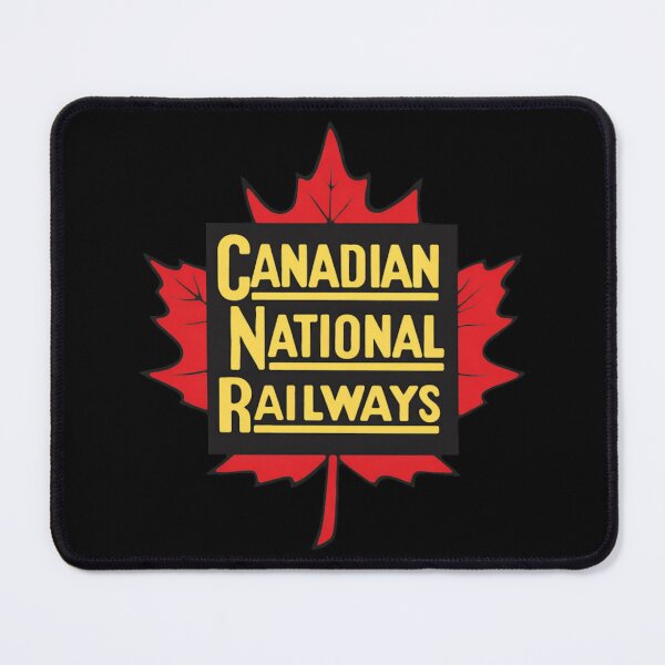 Item preview, Vintage Canadian National Railways Logo – Retro Maple Leaf Train Poster Art designed and sold by Analog Aura .