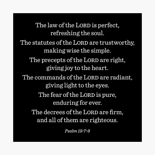 Item preview, Psalm 19:7-9 v.4 designed and sold by x1brett.