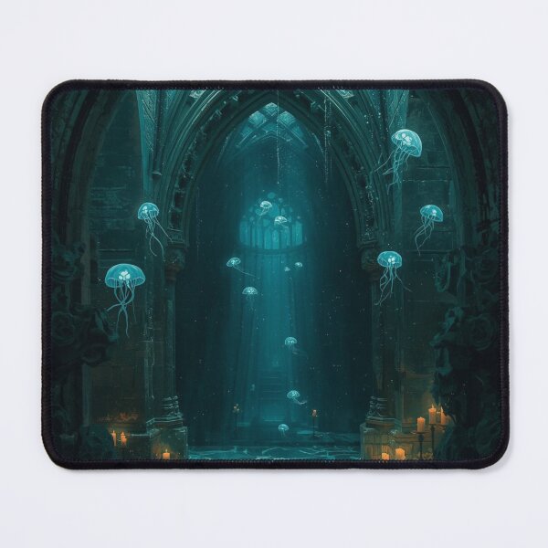 Item preview, Sunken Chapel - Ethereal Gothic Underwater Surrealism designed and sold by kabucino.