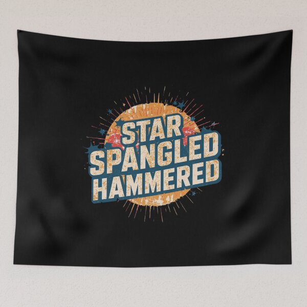 Item preview, Star Spangled Hammered – Funny USA Shirt designed and sold by KapiPrint.
