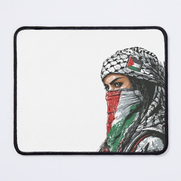 Item preview, Free Palestine Keffiyeh Warrior Princess designed and sold by VectorVisionary.
