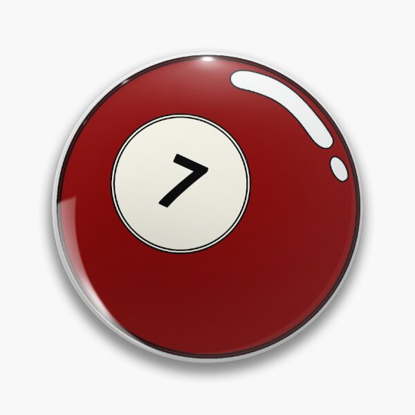 Item preview, Red 7 Pool Ball Sticker designed and sold by clubrosie.