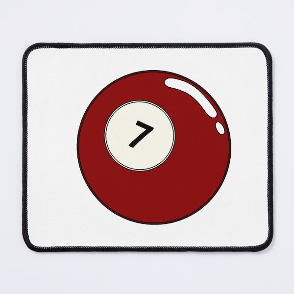 Item preview, Red 7 Pool Ball Sticker designed and sold by clubrosie.