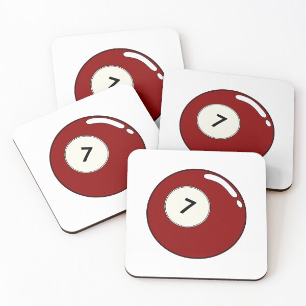 Item preview, Red 7 Pool Ball Sticker designed and sold by clubrosie.