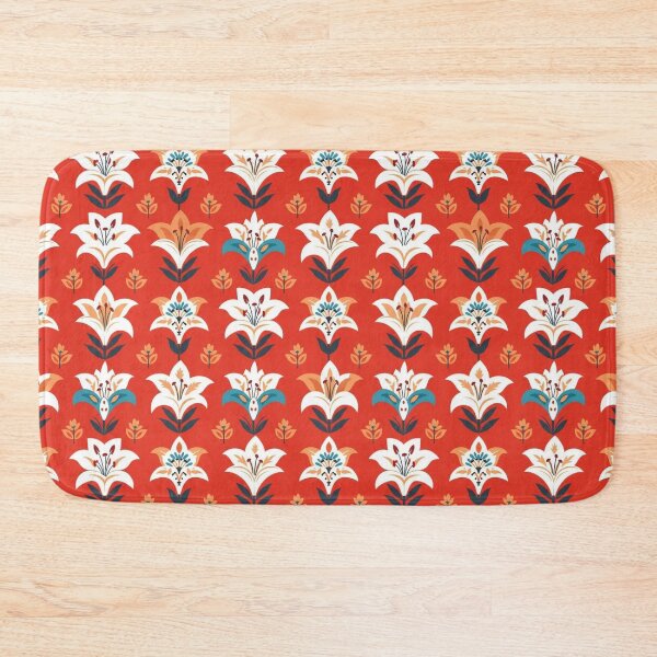 Item preview, pattern of white lilies designed and sold by Nice-patterns.