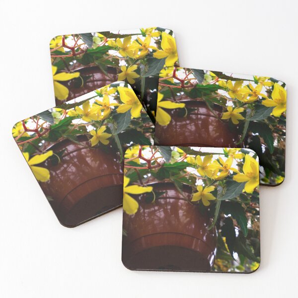 Item preview, Yellow Flowers and Copper Pot Botanical Still Life designed and sold by MDCCo.