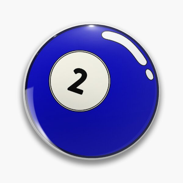 Item preview, Blue 2 Pool Ball Sticker designed and sold by clubrosie.