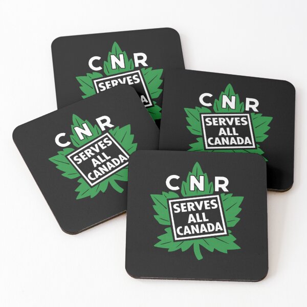 Item preview, Retro CNR Railway Poster – Vintage Canadian National Railways Maple Leaf Design designed and sold by Analog Aura .