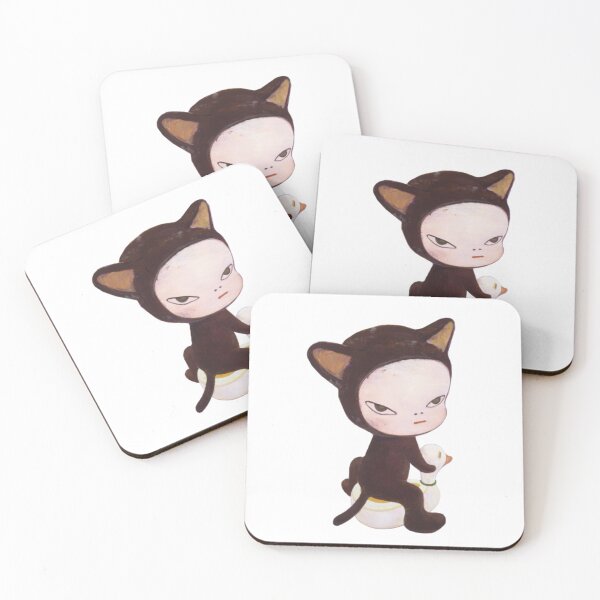 Item preview, Yoshitomo nara cat sticker designed and sold by ladybug333.