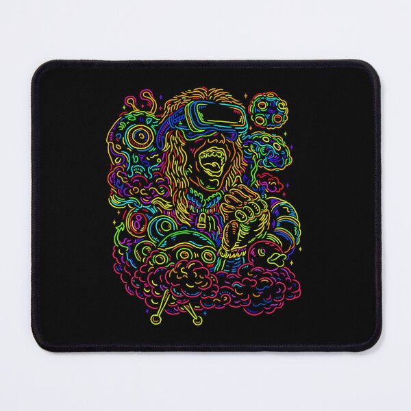 Item preview, Neon Psychedelic VR Girl – Trippy Futuristic Art designed and sold by DJava-ArtO.
