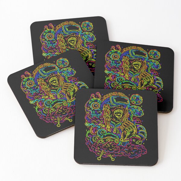 Item preview, Neon Psychedelic VR Girl – Trippy Futuristic Art designed and sold by DJava-ArtO.