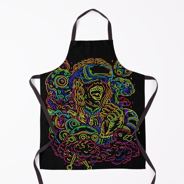 Item preview, Neon Psychedelic VR Girl – Trippy Futuristic Art designed and sold by DJava-ArtO.