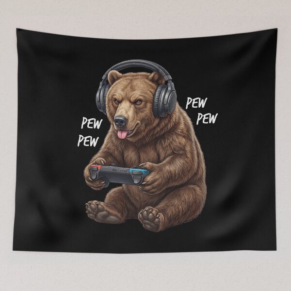 Item preview, Gaming Bear Gamer Videogaming Animal Lover designed and sold by TerryConnells.