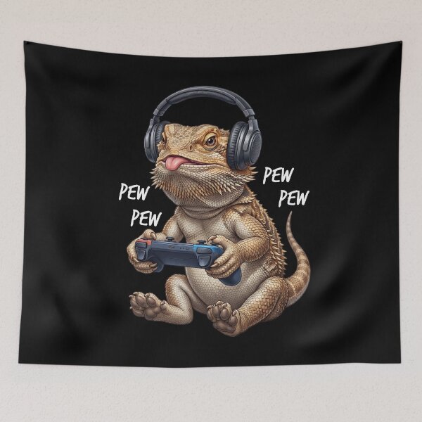 Item preview, Gaming Bearded Dragon Gamer Videogaming Animal Lover designed and sold by TerryConnells.