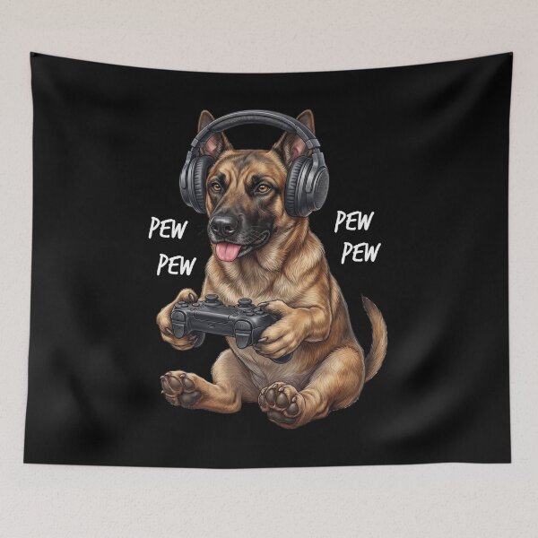 Item preview, Gaming Belgian Malinois Gamer Videogaming Dog Lover designed and sold by TerryConnells.