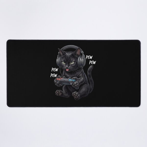 Item preview, Gaming Black Cat Gamer Videogaming Animal Lover designed and sold by TerryConnells.