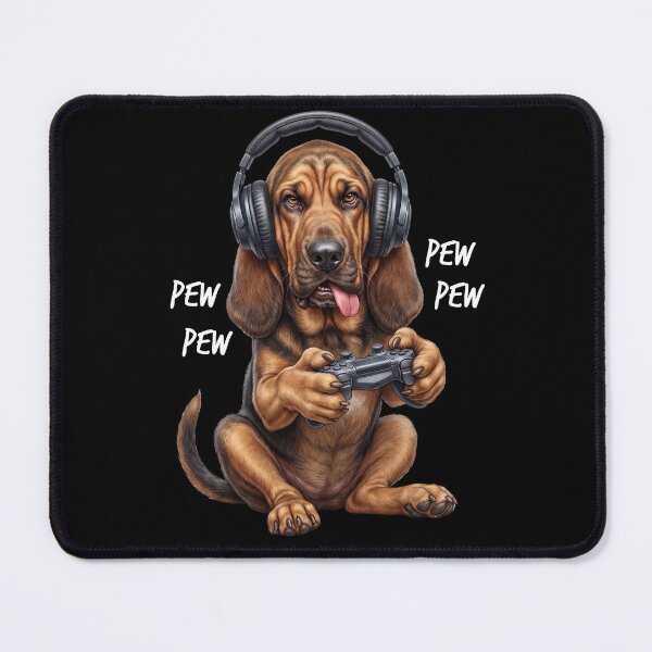 Item preview, Gaming Bloodhound Gamer Videogaming Dog Lover designed and sold by TerryConnells.