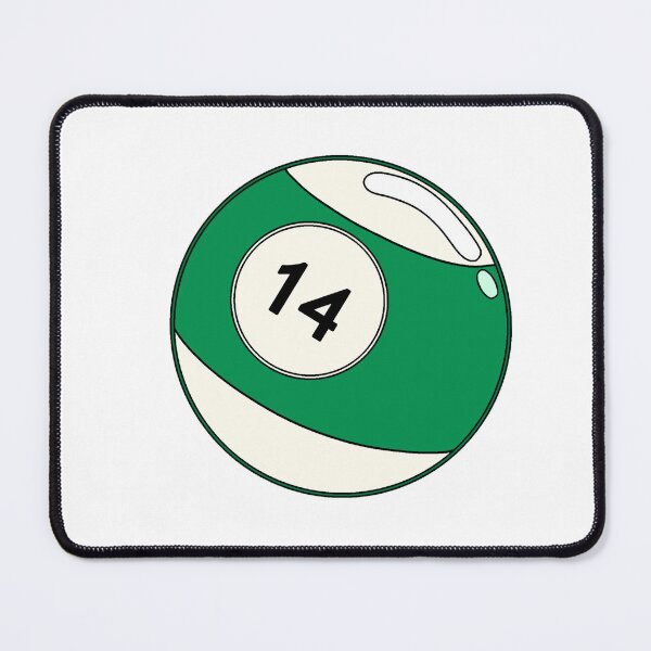 Item preview, Green Stripe 14 Ball Pool Sticker designed and sold by clubrosie.