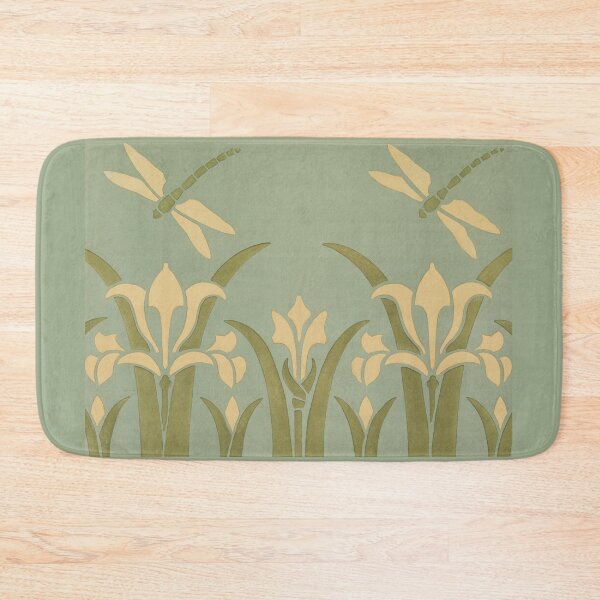 Item preview, Irises and Dragonflies - Maurice Pillard Verneuil designed and sold by HiddenWalnuts.