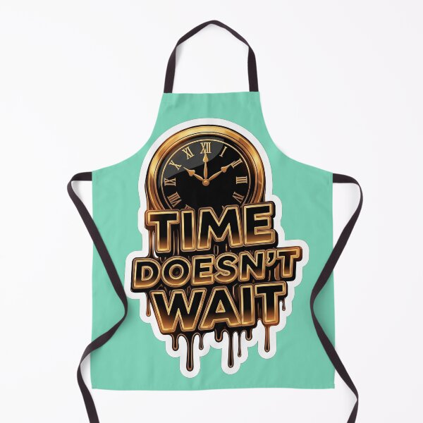 Item preview, Time Doesn’t Wait Motivational Clock Design designed and sold by veblar.