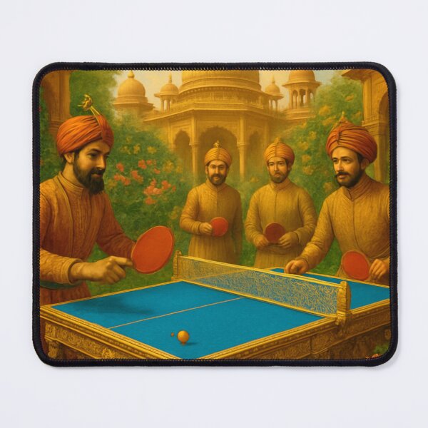Item preview, King of the Court: Royal Indian Maharaja Table Tennis T-Shirt designed and sold by OhMyPingCo.