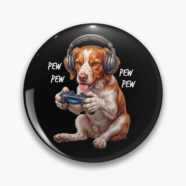 Item preview, Gaming Brittany Gamer Videogaming Dog Lover designed and sold by TerryConnells.