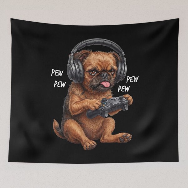 Item preview, Gaming Brussels Griffon Gamer Videogaming Dog Lover designed and sold by TerryConnells.