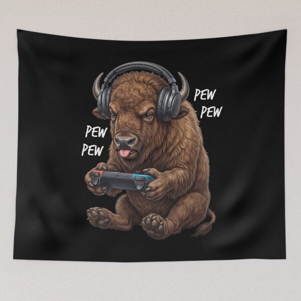 Item preview, Gaming Buffalo Gamer Videogaming Animal Lover designed and sold by TerryConnells.