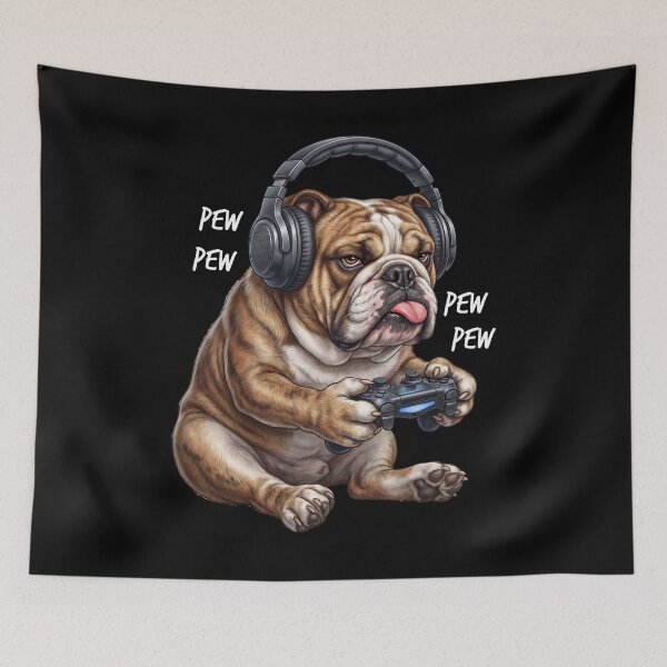 Item preview, Gaming Bulldog Gamer Videogaming Dog Lover designed and sold by TerryConnells.
